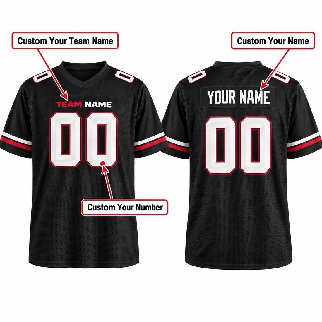 Personalized Houston Texans Football Jersey – Carbon Black Fashion Style, Custom Name Patch, Team Name, Number & Logo-1