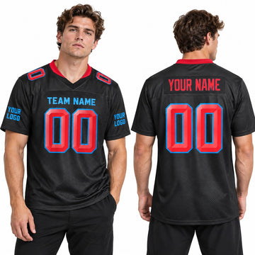 Personalized Houston Texans Football Jersey – Navy Alternate Style, Custom Name Patch, Team Name, Number & Logo-1