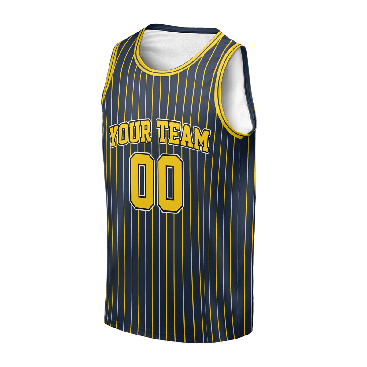 Personalized Indiana Pacers Basketball Jersey - Navy 2003/04 Hardwood Classics Swingman Style, Custom Name & Number-3
