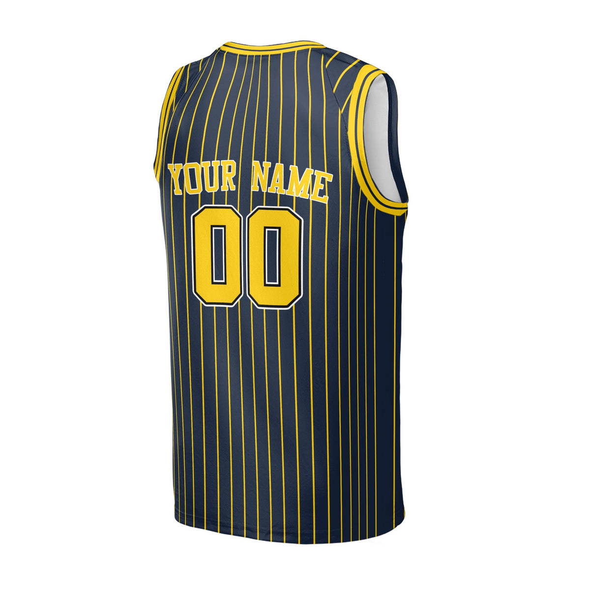 Personalized Indiana Pacers Basketball Jersey - Navy 2003/04 Hardwood Classics Swingman Style, Custom Name & Number-4