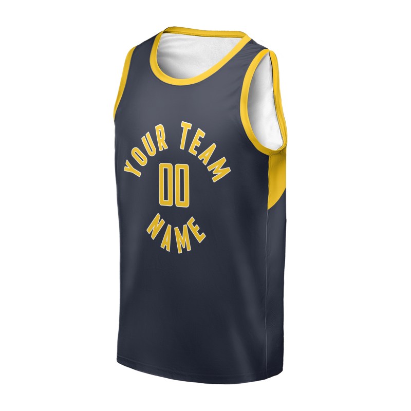 Personalized Indiana Pacers Basketball Jersey - Navy Swingman Icon Style, Custom Name & Number-3
