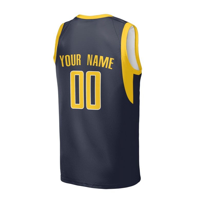 Personalized Indiana Pacers Basketball Jersey - Navy Swingman Icon Style, Custom Name & Number-4
