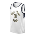 Personalized Indiana Pacers Basketball Jersey - White Fast Break Association Style, Custom Name & Number-3