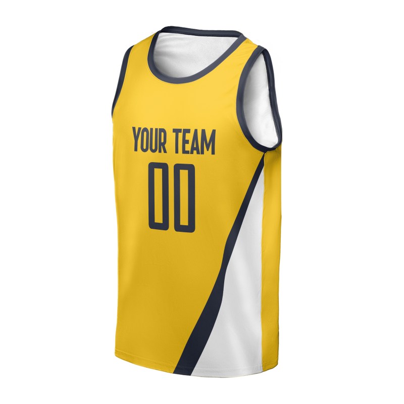 Personalized Indiana Pacers Basketball Jersey - Yellow Swingman Statement Style, Custom Name & Number-3