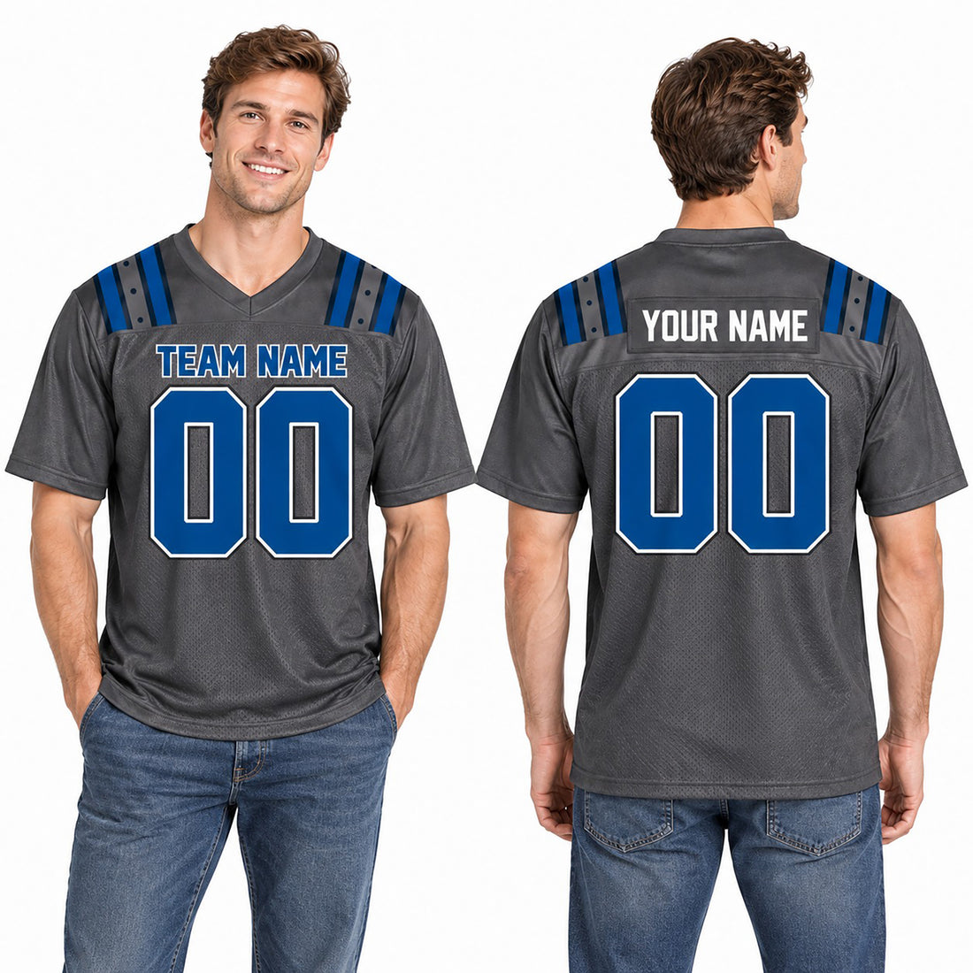 Personalized Indianapolis Colts 2026 Football Jersey – Anthracite Rivalries Style, Custom Name Patch, Team Name, Number & Logo-1
