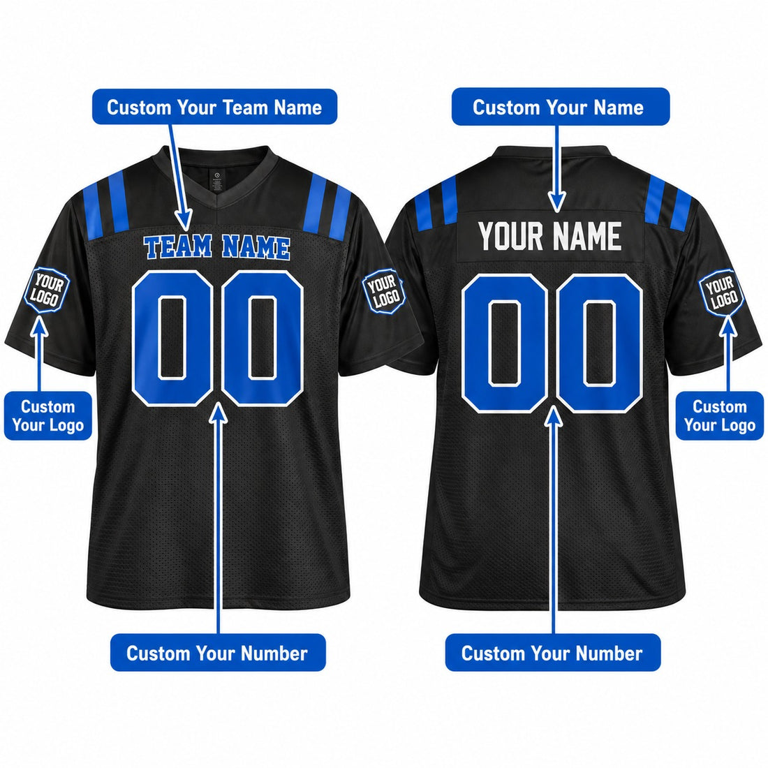 Personalized Indianapolis Colts 2026 Football Jersey – Anthracite Rivalries Style, Custom Name Patch, Team Name, Number & Logo-1