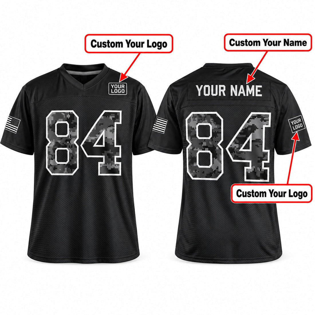 Personalized Indianapolis Colts 2026 Salute to Service Football Jersey – Black, Custom Name Patch, Number & Logo-1