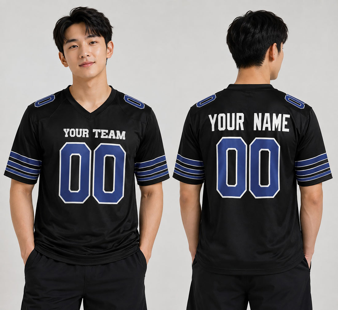 Personalized Indianapolis Colts Football Jersey - Black Fashion Game Style, Custom Name & Number-1
