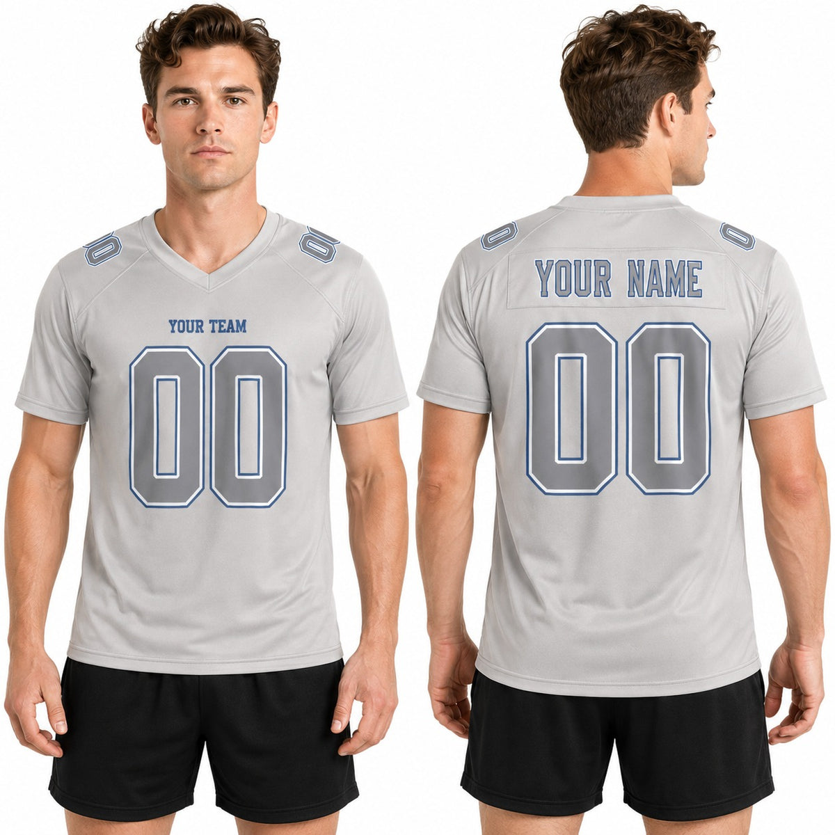 Personalized Indianapolis Colts Football Jersey – Gray Atmosphere Game Day Style, Custom Name & Number-1