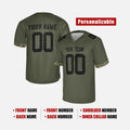 Personalized Indianapolis Colts Football Jersey - Olive Salute to Service Style, Custom Name & Number-2