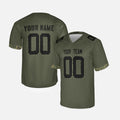 Personalized Indianapolis Colts Football Jersey - Olive Salute to Service Style, Custom Name & Number-3