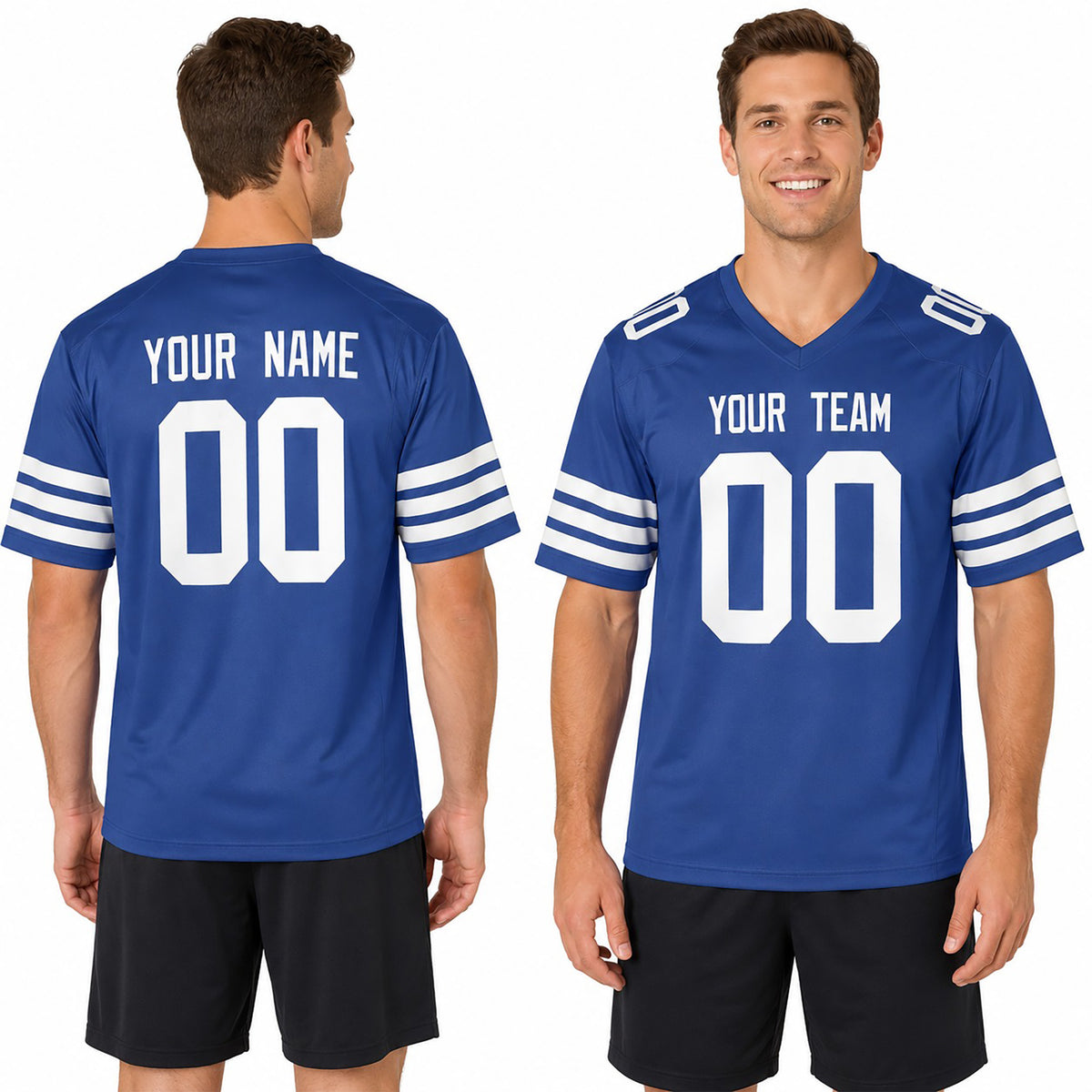 Personalized Indianapolis Colts Football Jersey - Royal Alternate Style, Custom Name & Number-1