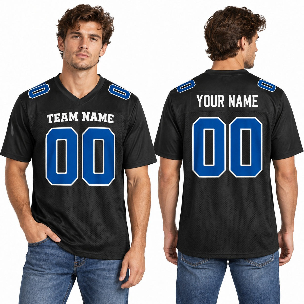 Personalized Indianapolis Colts Football Jersey – Carbon Black Fashion Style, Custom Name Patch, Team Name, Number & Logo-1