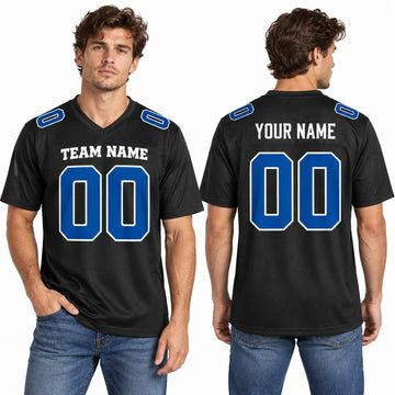 Personalized Indianapolis Colts Football Jersey – Carbon Black Fashion Style, Custom Name Patch, Team Name, Number & Logo-1