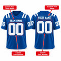 Personalized Indianapolis Colts Football Jersey – Royal Game Style, Custom Name Patch, Team Name, Number & Logo-2