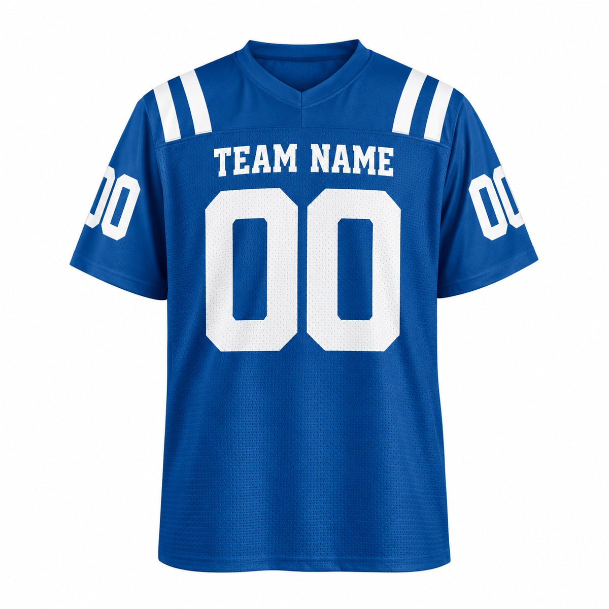 Personalized Indianapolis Colts Football Jersey – Royal Game Style, Custom Name Patch, Team Name, Number & Logo-3