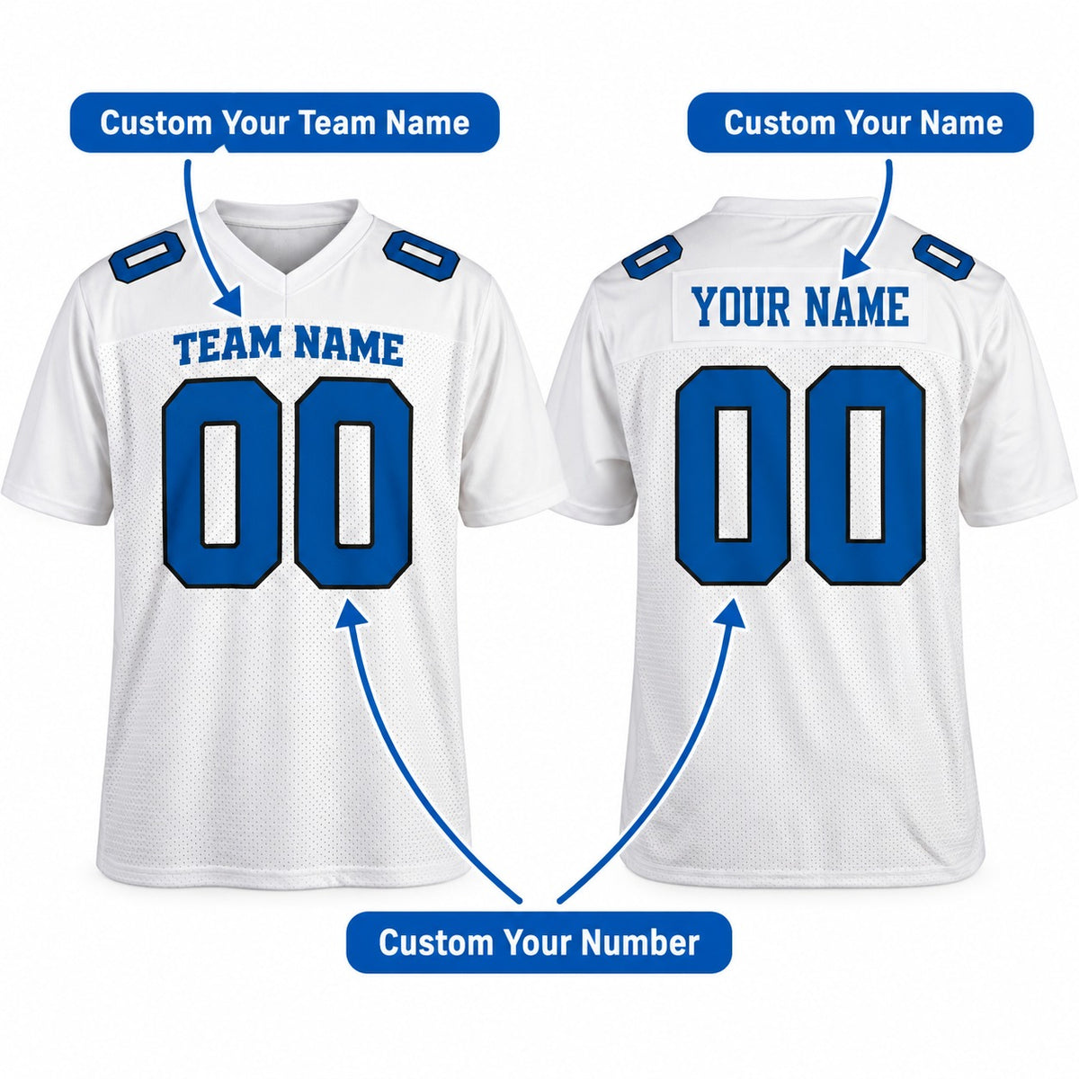 Personalized Indianapolis Colts Football Jersey – Tundra White Fashion Style, Custom Name Patch, Team Name, Number & Logo-2