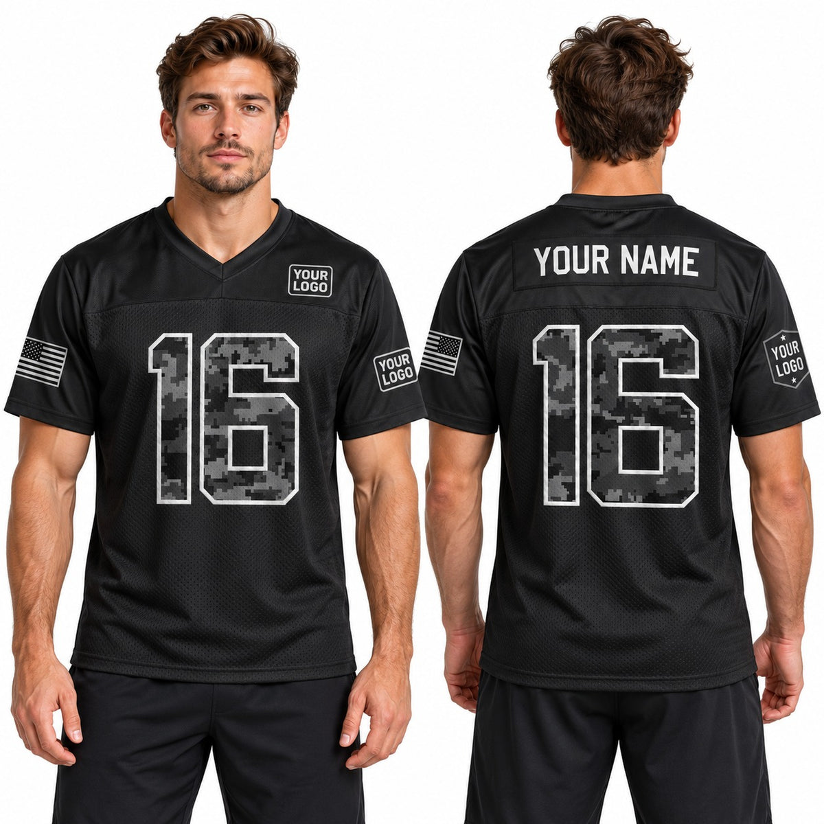 Personalized Jacksonville Jaguars 2026 Salute to Service Football Jersey – Black, Custom Name Patch, Number & Logo-1