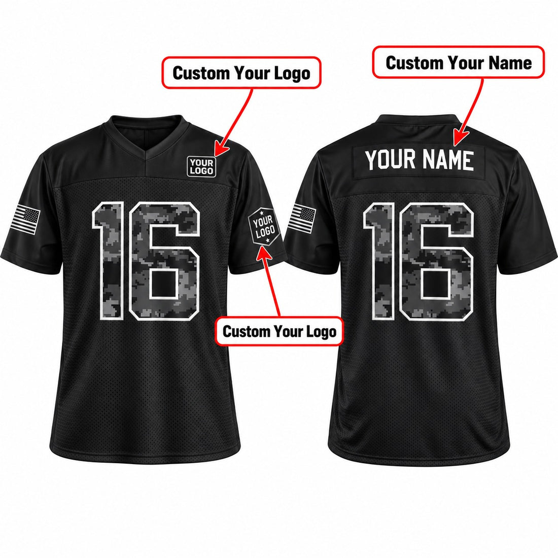 Personalized Jacksonville Jaguars 2026 Salute to Service Football Jersey – Black, Custom Name Patch, Number & Logo-1