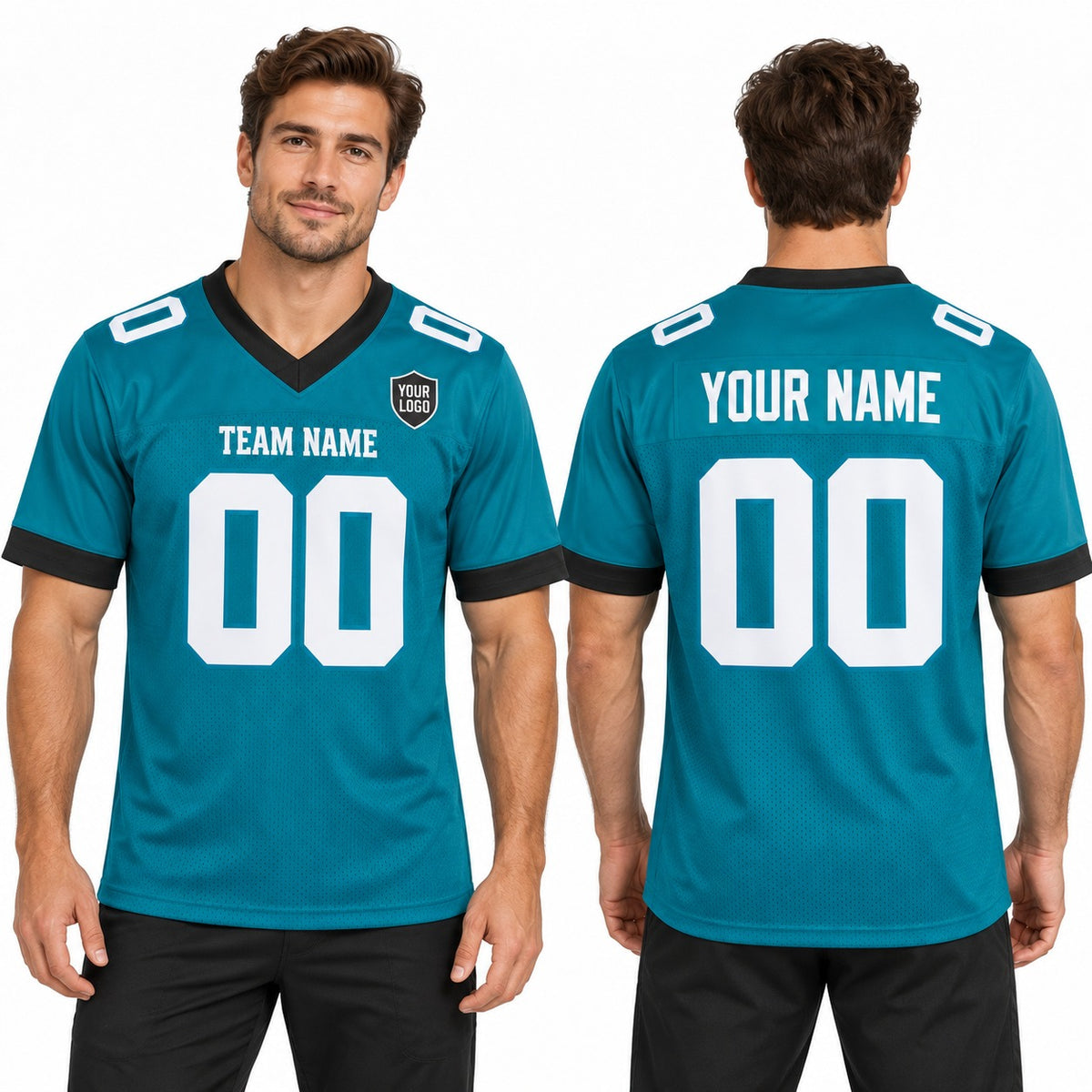 Personalized Jacksonville Jaguars Football Jersey – Teal Vapor F.U.S.E. Limited Style, Custom Name Patch, Team Name, Number & Logo-1