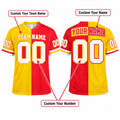 Personalized Kansas City Chiefs 1994 Football Jersey – Red Gold Split Legacy Style, Custom Name Patch, Team Name, Number & Logo-2