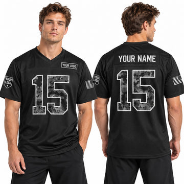 Personalized Kansas City Chiefs 2026 Salute to Service Football Jersey – Black, Custom Name Patch, Team Name, Number & Logo-1
