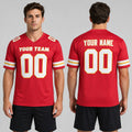 Personalized Kansas City Chiefs Football Jersey - Red Fan Style, Custom Name & Number-1