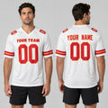 Personalized Kansas City Chiefs Football Jersey - White Fan Style, Custom Name & Number-1