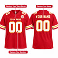 Personalized Kansas City Chiefs Football Jersey – Red Game Style, Custom Name Patch, Team Name, Number & Logo-2