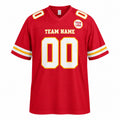 Personalized Kansas City Chiefs Football Jersey – Red Game Style, Custom Name Patch, Team Name, Number & Logo-3