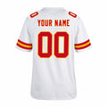 Personalized Kansas City Chiefs Football Jersey – White Game Style, Custom Name Patch, Team Name, Number & Logo-4