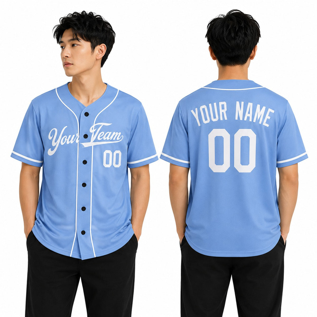 Personalized Kansas City Royals Baseball Jersey - Light Blue Alternate Style, Custom Name & Number-1