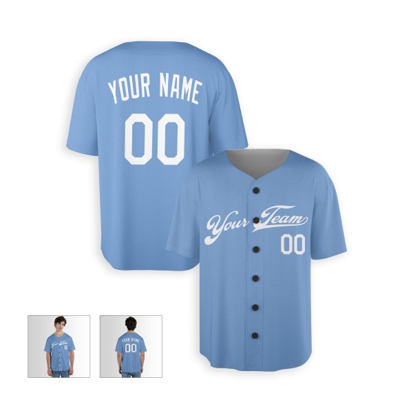 Personalized Kansas City Royals Baseball Jersey - Light Blue Alternate Style, Custom Name & Number-3