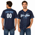 Personalized Kansas City Royals Baseball Jersey - Navy City Style, Custom Name & Number-1