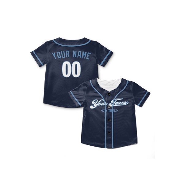 Personalized Kansas City Royals Baseball Jersey - Navy City Style, Custom Name & Number-7
