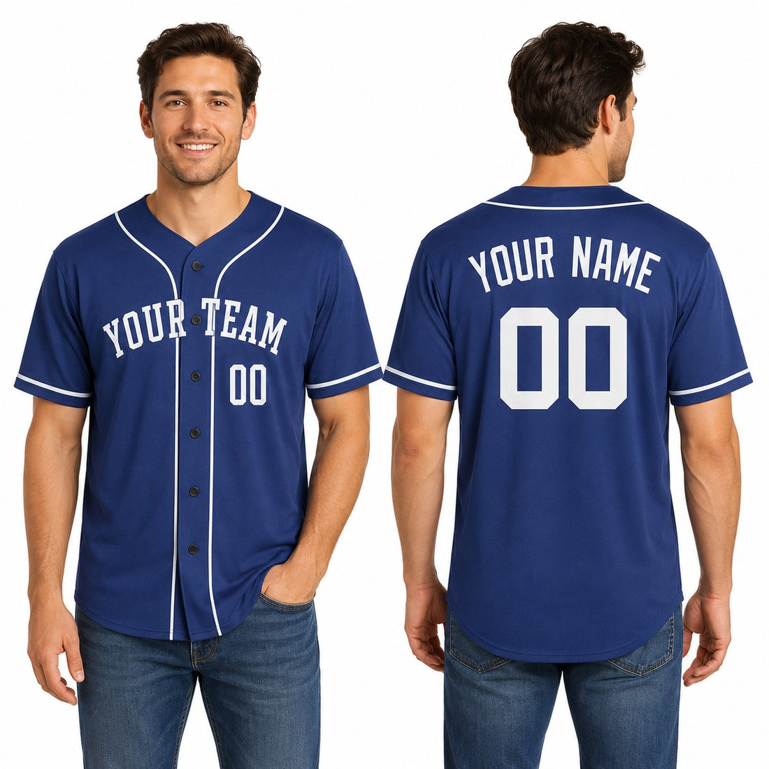 Personalized Kansas City Royals Baseball Jersey - Royal Blue Alternate Style, Custom Name & Number-1