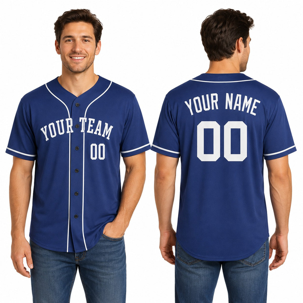 Personalized Kansas City Royals Baseball Jersey - Royal Blue Alternate Style, Custom Name & Number-1