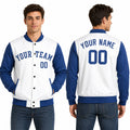 Personalized Kansas City Royals Varsity Jacket – White Blue Alternate Style, Custom Name & Number-1