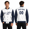 Personalized Kansas City Royals Varsity Jacket – White Navy City Style, Custom Name & Number-1