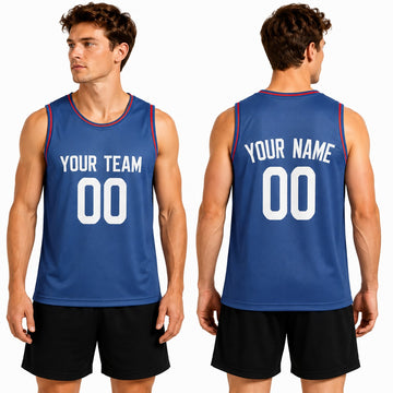 Personalized LA Clippers Basketball Jersey - Blue Fast Break Icon Style, Custom Name & Number-1