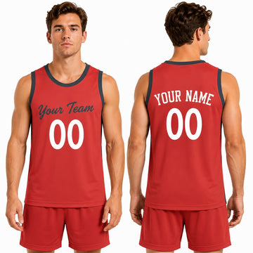Personalized LA Clippers Basketball Jersey - Red Fast Break Statement Style, Custom Name & Number-1