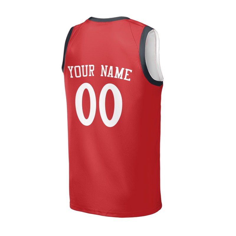 Personalized LA Clippers Basketball Jersey - Red Fast Break Statement Style, Custom Name & Number-4