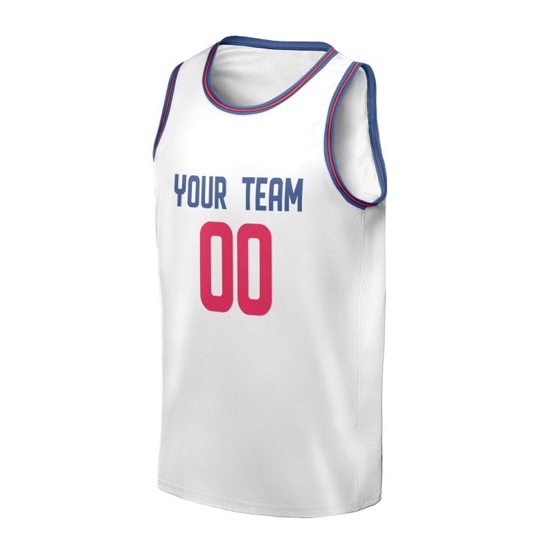Personalized LA Clippers Basketball Jersey - White Fast Break Association Style, Custom Name & Number-3