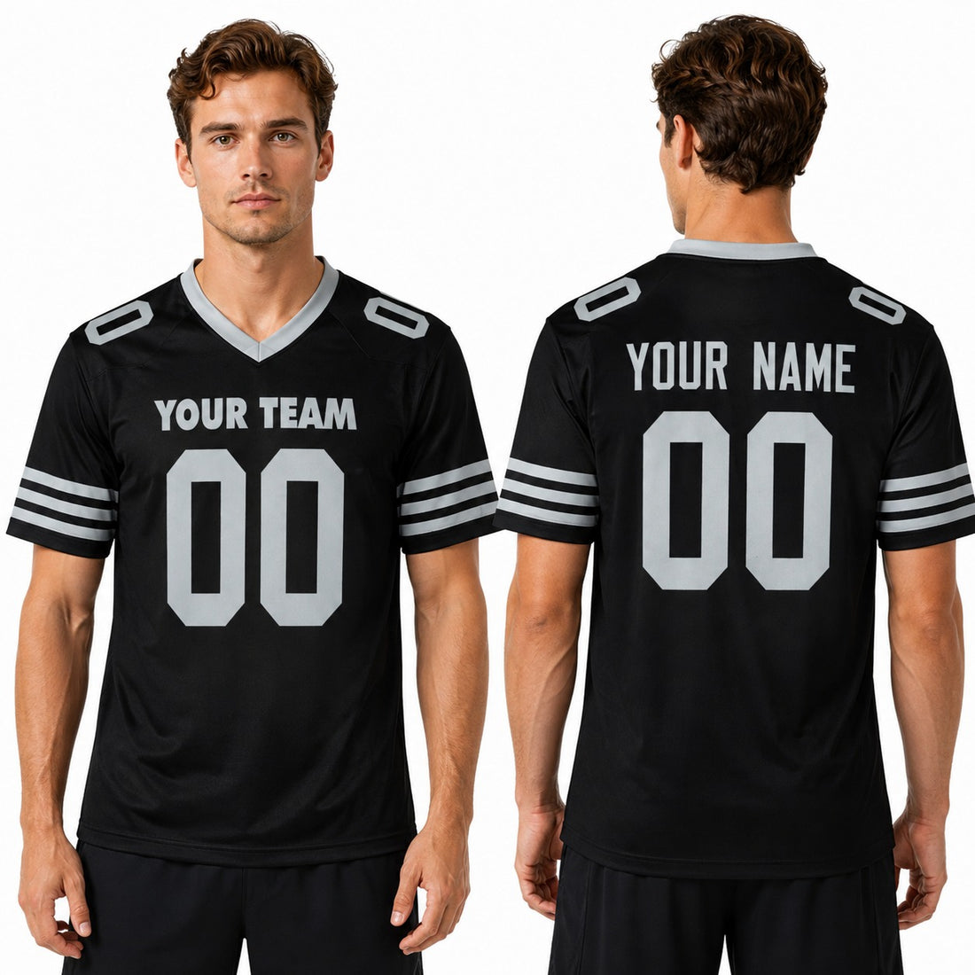 Personalized Las Vegas Raiders Football Jersey - Black 1998 Throwback Fashion Style, Custom Name & Number-1