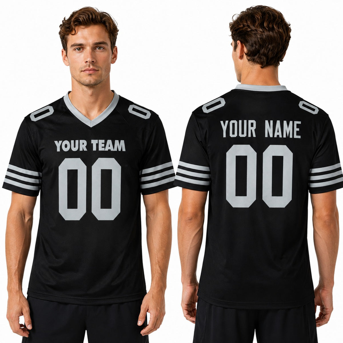 Personalized Las Vegas Raiders Football Jersey - Black 1998 Throwback Fashion Style, Custom Name & Number-1