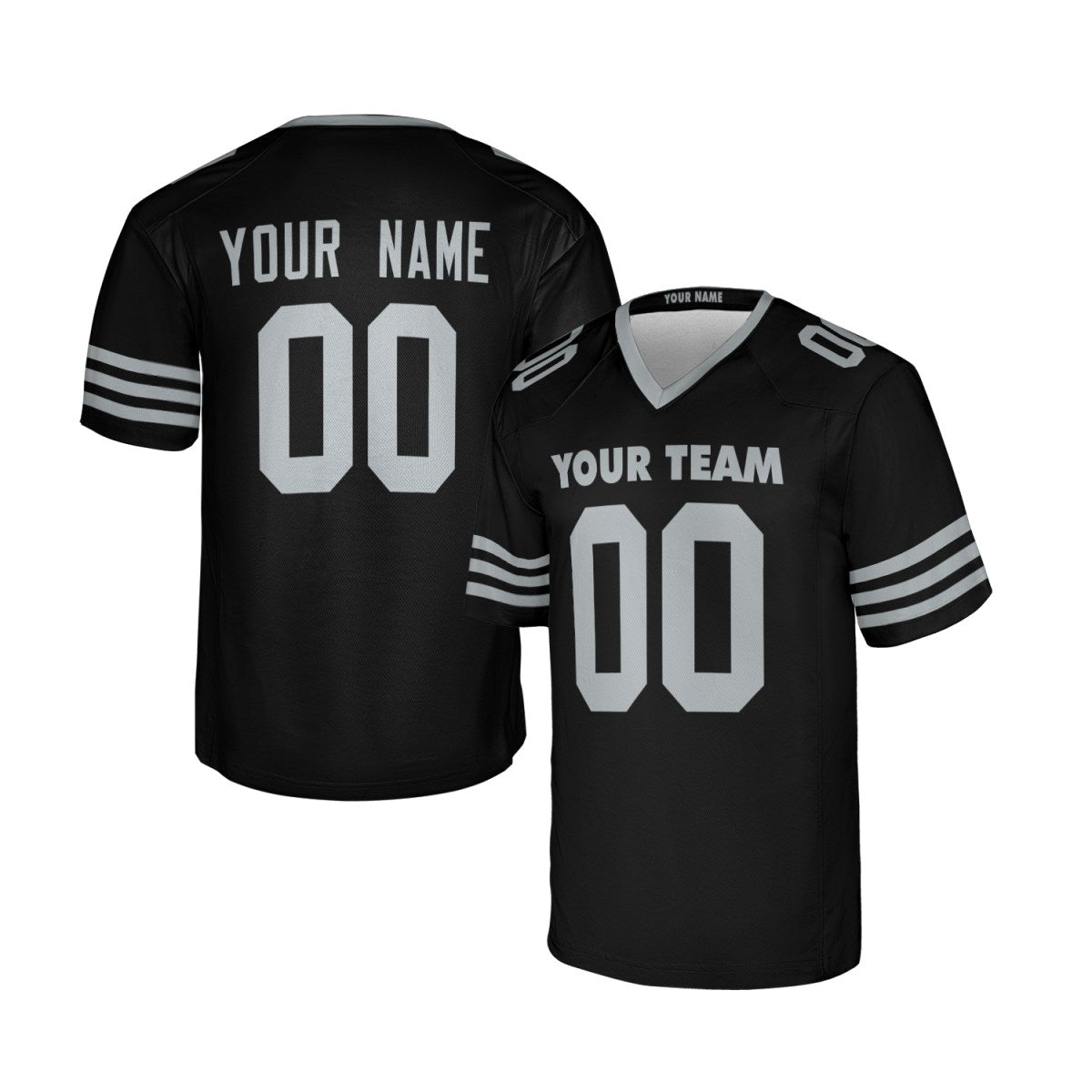Personalized Las Vegas Raiders Football Jersey - Black 1998 Throwback Fashion Style, Custom Name & Number-3