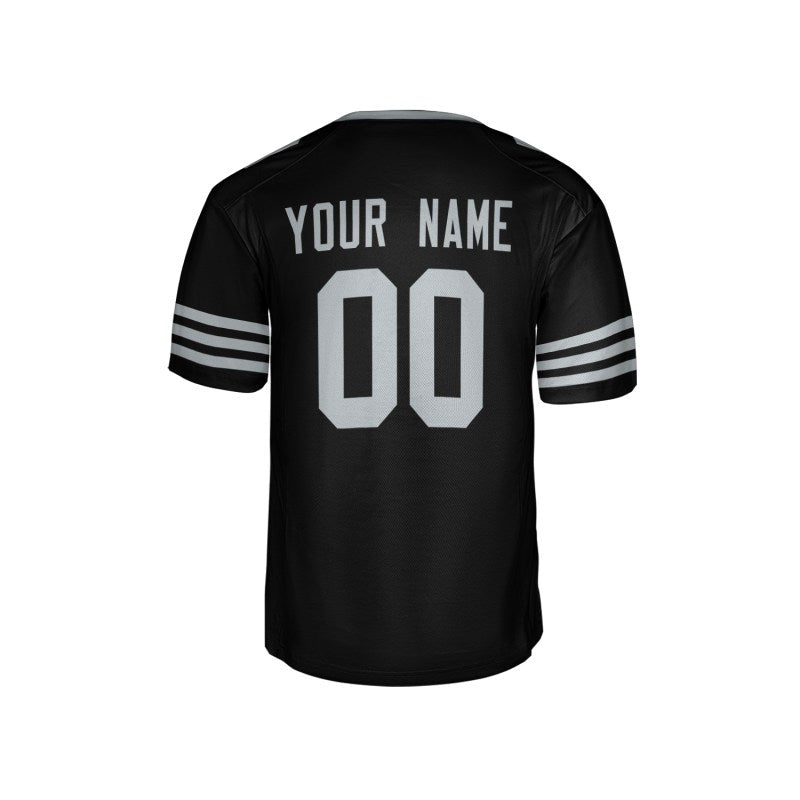 Personalized Las Vegas Raiders Football Jersey - Black 1998 Throwback Fashion Style, Custom Name & Number-5