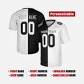 Personalized Las Vegas Raiders Football Jersey - Black White Split 1998 Fan Style, Custom Name & Number-2