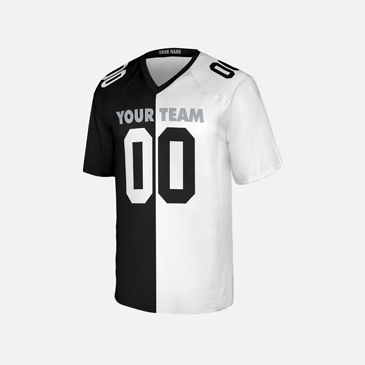 Personalized Las Vegas Raiders Football Jersey - Black White Split 1998 Fan Style, Custom Name & Number-3