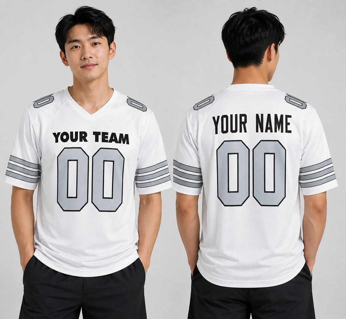 Personalized Las Vegas Raiders Football Jersey - White Alternate Fuse Fan Style, Custom Name & Number-1